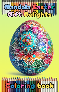 Mandala Easter Gift Delights: Coloring Book of Beautiful Eggs & Cozy Bunnies for Adults to Relax and Unwind